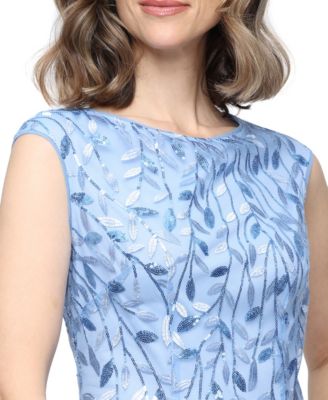 Petite Embroidered Midi Dress