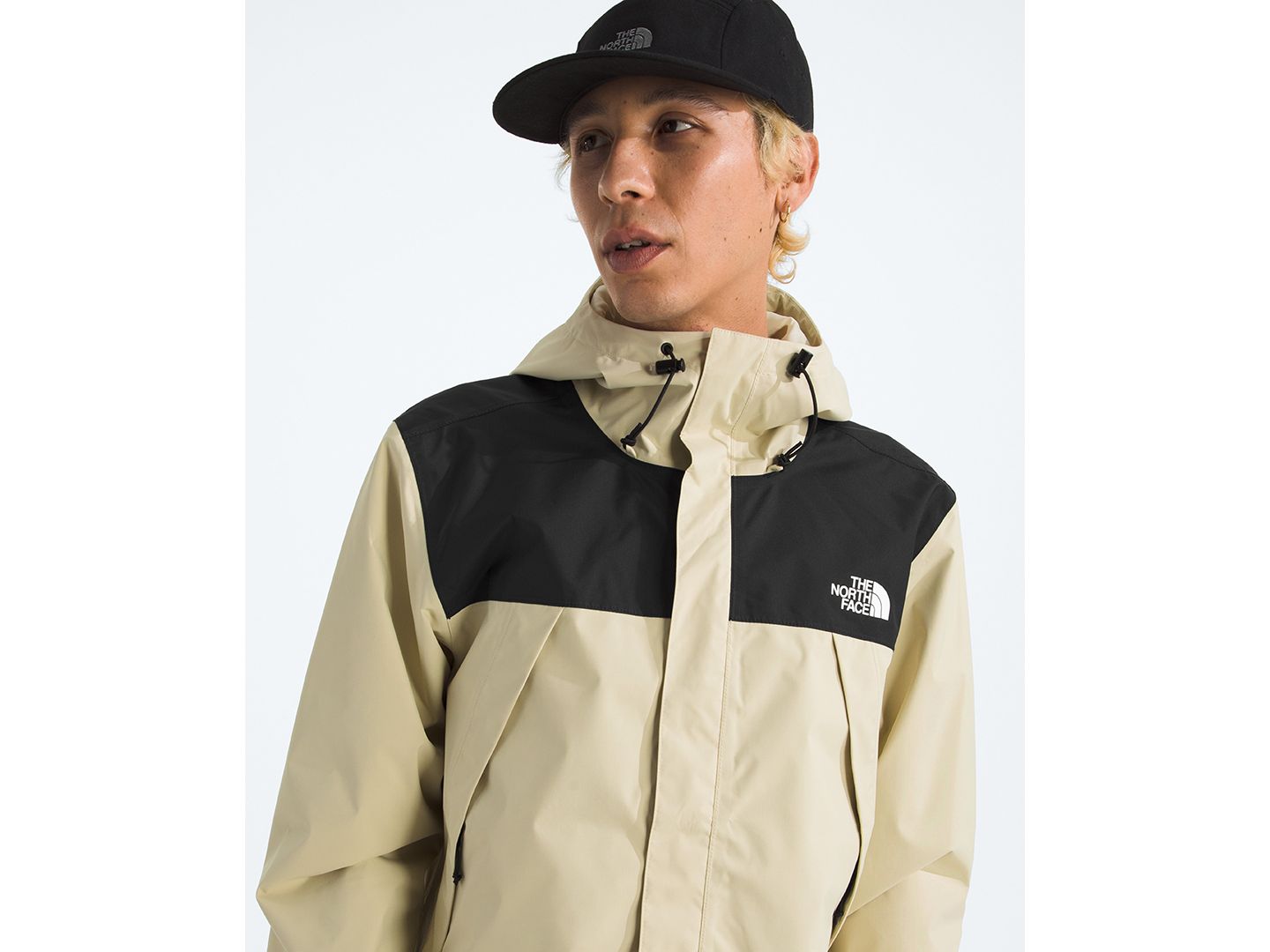 Мужская куртка The North Face Waterproof Antora, цвет: Пустынный / Чёрный — фото 6