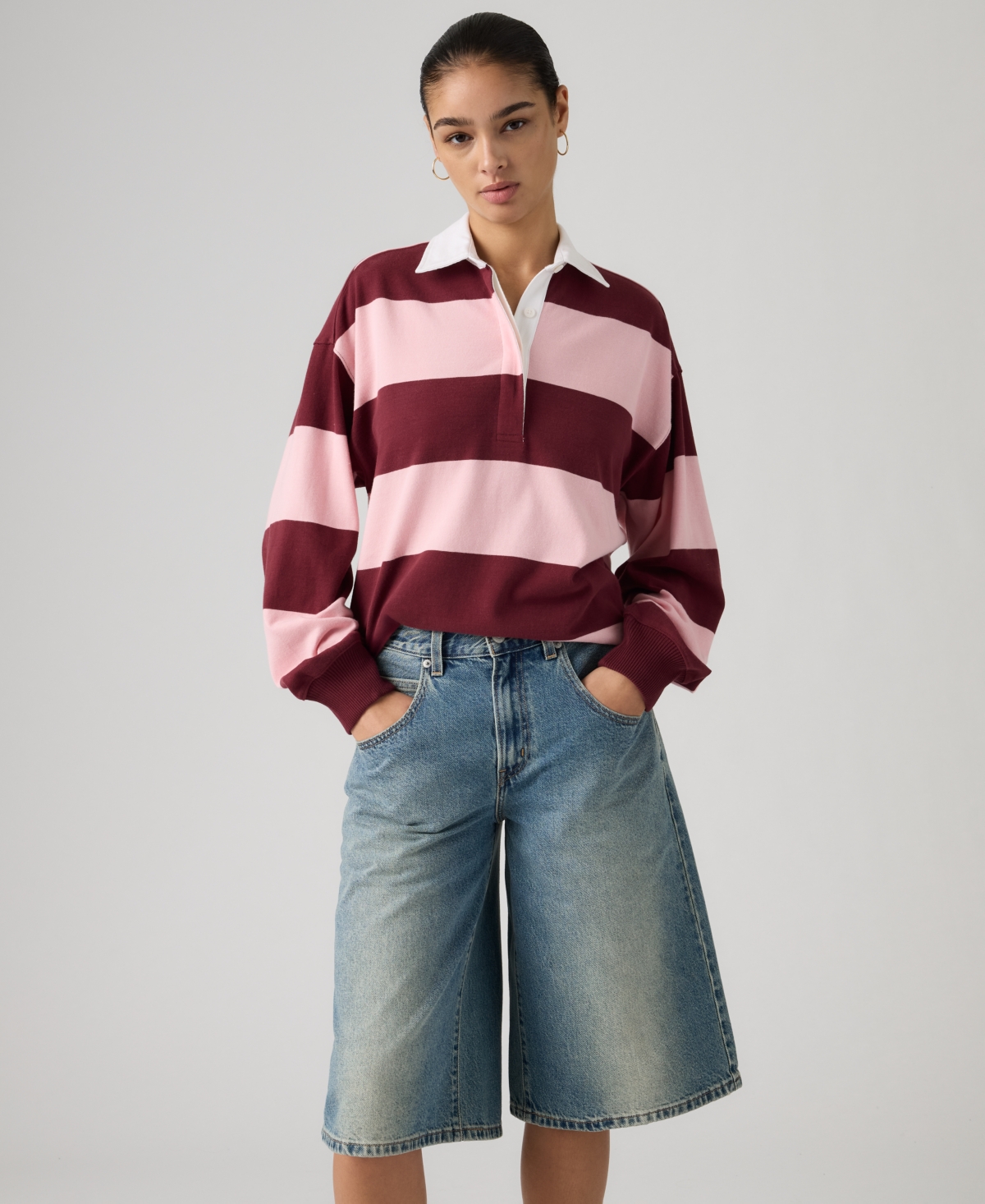 Levi's Juniors' Rugby Long-Sleeve Collared Top
