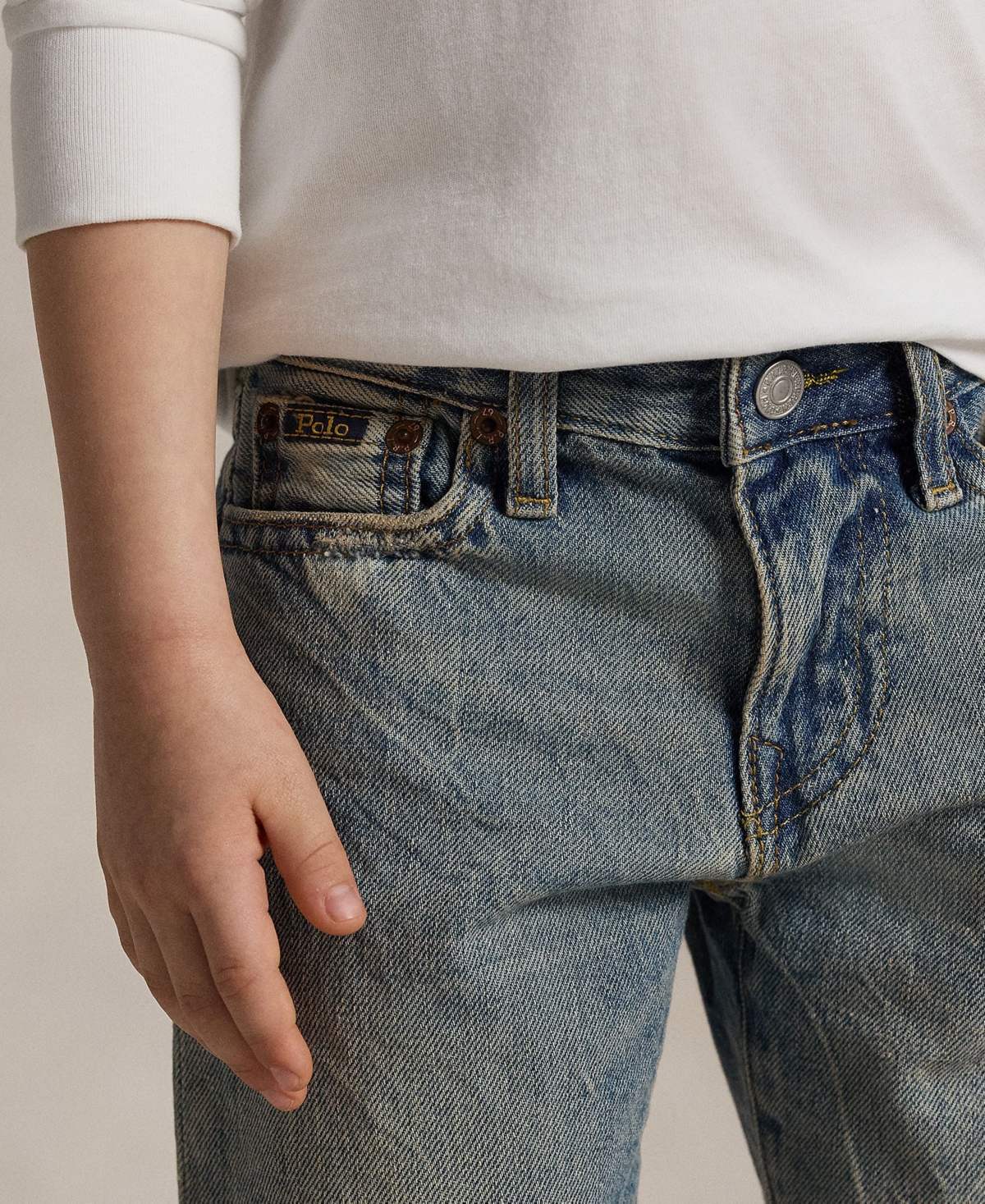 Polo Ralph Lauren Toddler and Little Boys Sullivan Slim Cutoff Denim Shorts