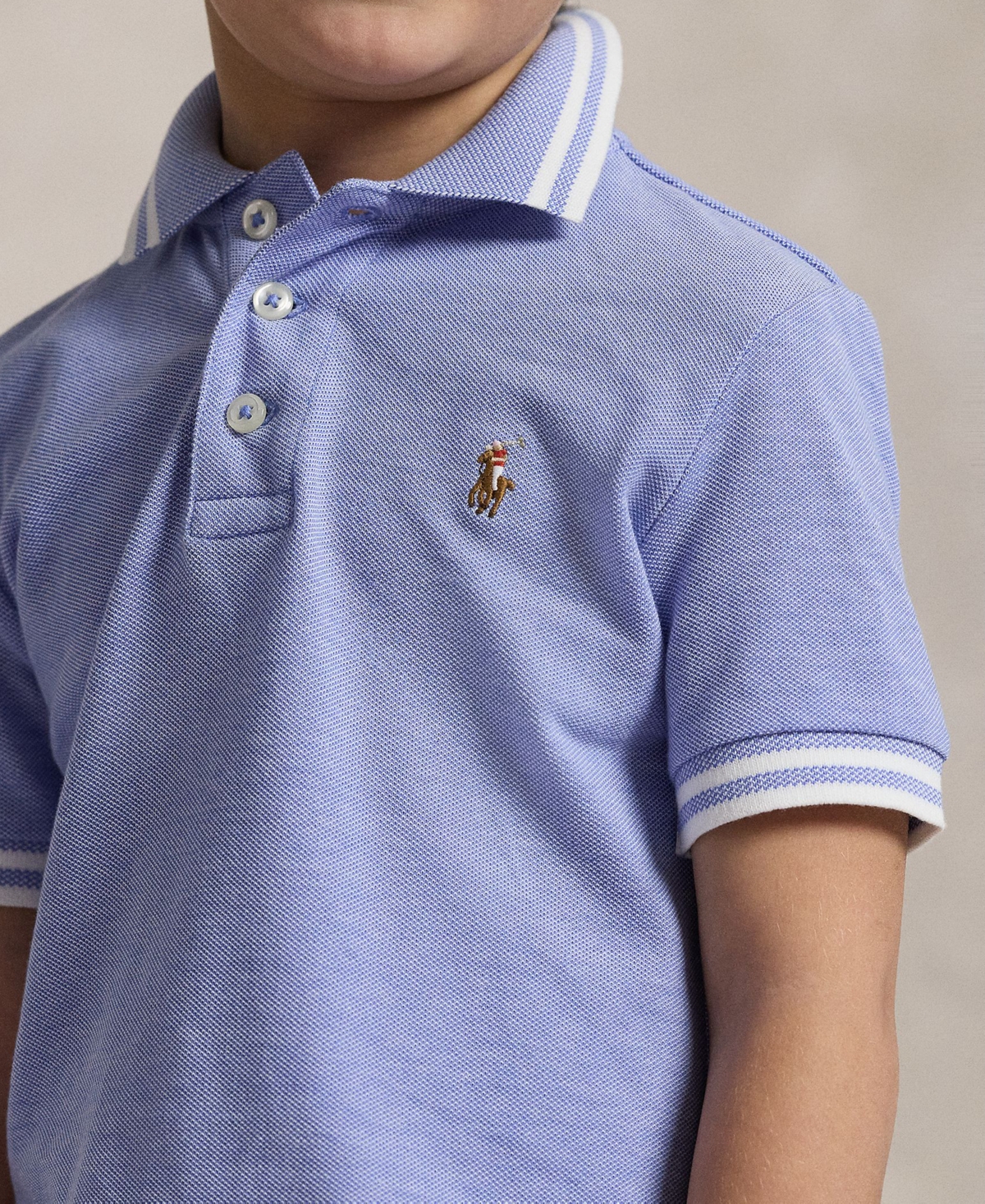 Polo Ralph Lauren Toddler and Little Boys Oxford Mesh Shirt