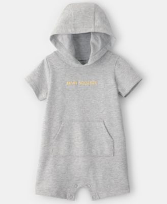 Baby Boys' Main Squeeze Short-Sleeve Hooded Romper