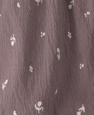 Baby Girls' Floral Sleeveless Romper and Headband, 2-Piece Set