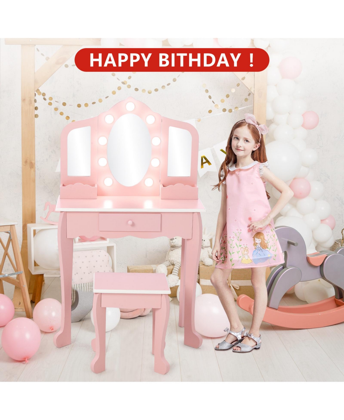 Gaomon Kids Makeup Vanity Set