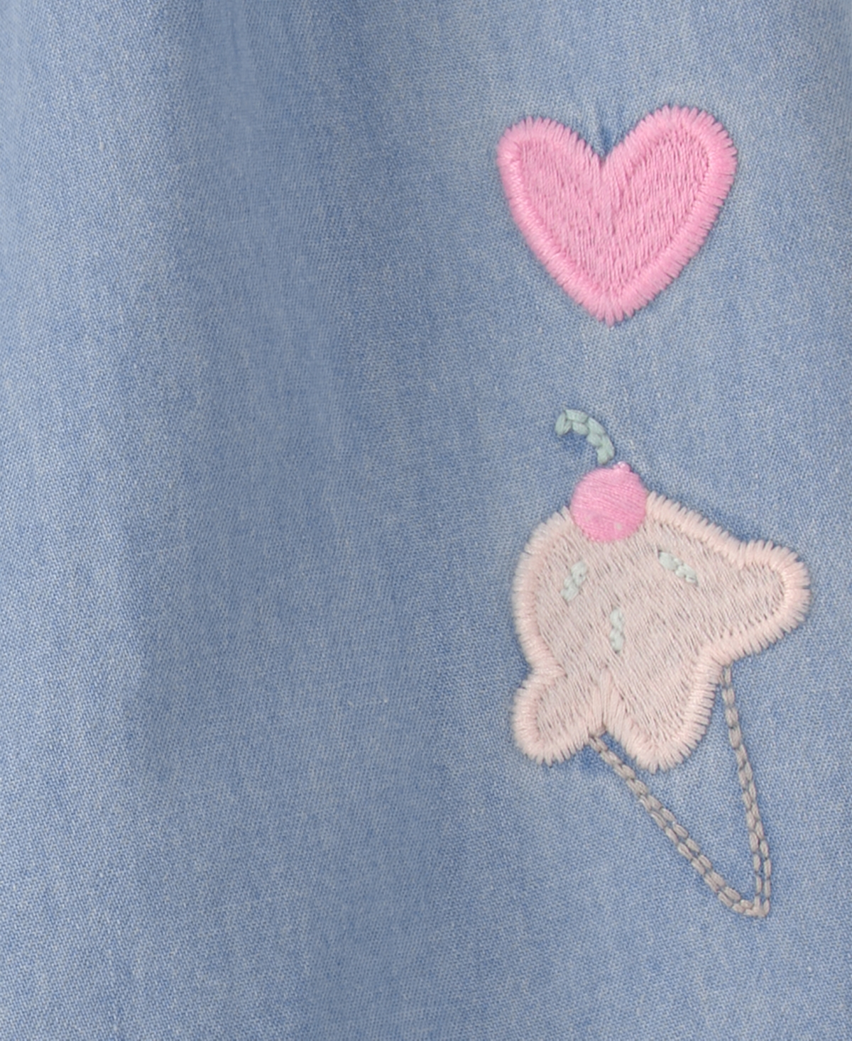 Carter's Baby Girls' Embroidered Chambray Sleeveless Jumpsuit