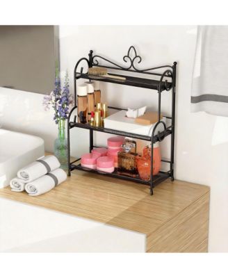 3-Tier Foldable Organizer for Kitchen & Bathroom