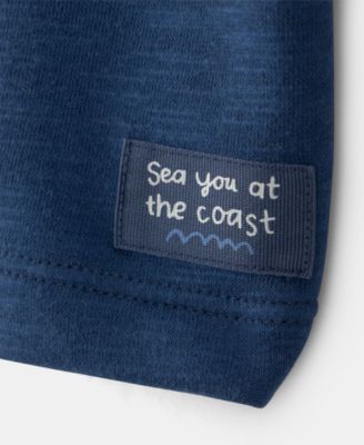 Boys' Toddler 2T-5T French Terry Pocket Short-Sleeve T-Shirt