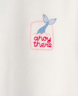 Girls' Toddler 2T-5T Mermaid French Terry Pull-On Sweatshirt