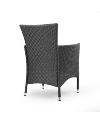 Set of 2 Malta Tubular Stainless Steel Dining Chairs Modern Linear Design Blended Style for Reception Lounge Living Area