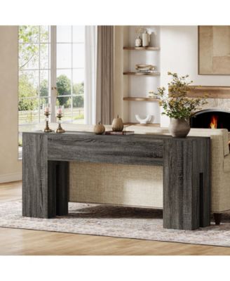 71-Inch Long Console Table for Entryway, Farmhouse Sofa Console Behind Couch