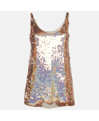 Women's Metallic Sequin Tank Top
