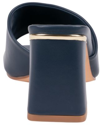 Women's Soho Square Toe Block Heel Dress Sandals