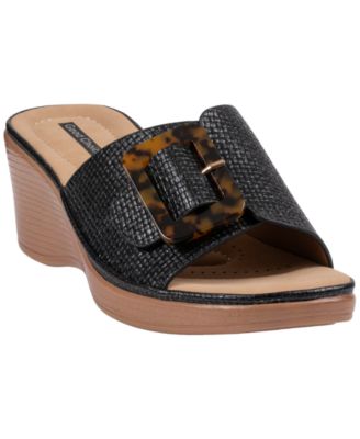 Women's Teri Buckle Wedge Sandals