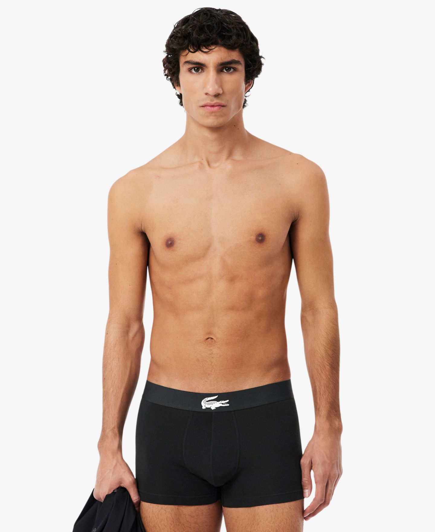 Бельё Waistband для мужчин, 3 шт. — Lacoste, цвет: Чёрный — фото 2