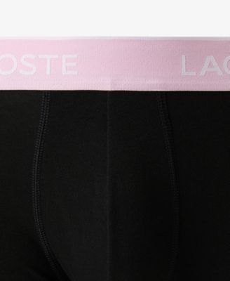 Men's 3-Pack Cotton Stretch Color Waistband Trunks