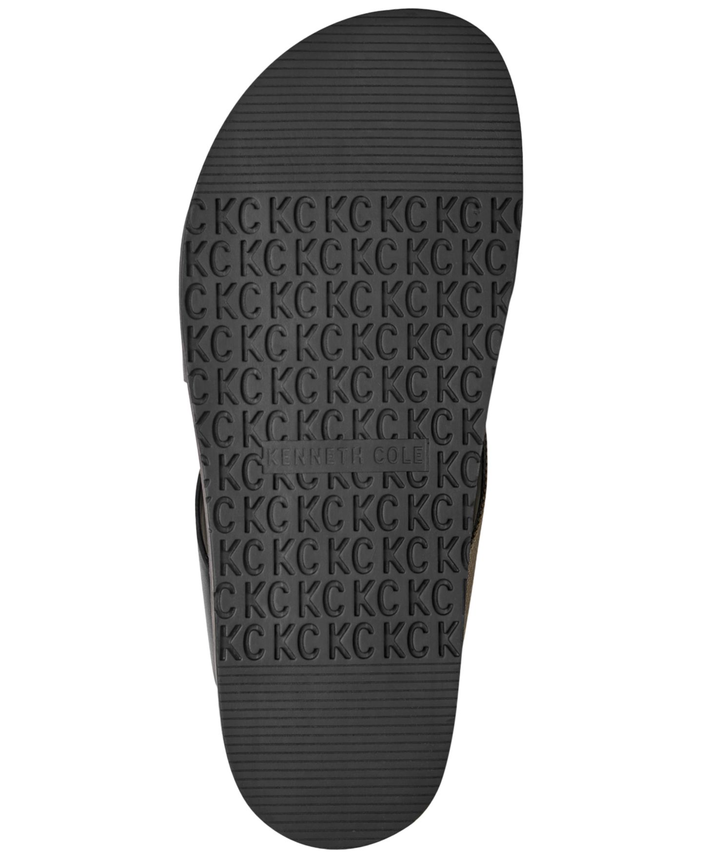 Мужские сандалии Kenneth Cole New York Wassen Round Toe Dress Sandals, цвет: Чёрный / Оливковый кожаный — фото 5