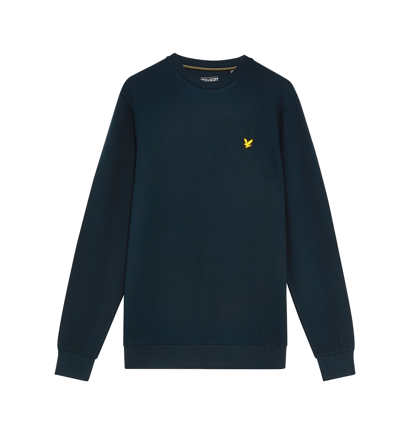Мужской флисовый свитшот Lyle & Scott Fly с круглым вырезом и длинным рукавом, цвет: Тёмный тёмно-синий — фото 6