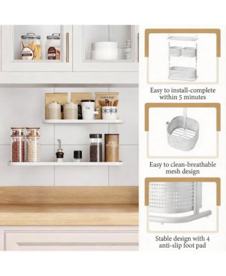 360 Degree Rotating 3-Tier Organizer for Bathroom, Bedroom, Office