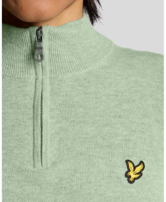 Men's Lambswool Blend Quarter Zip Sweater