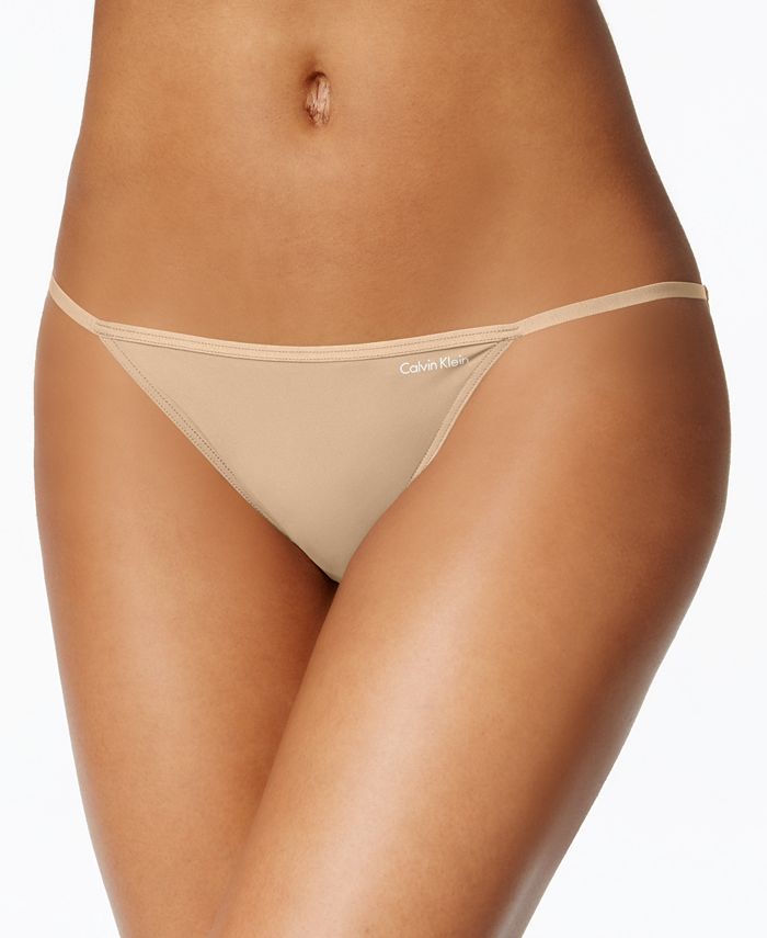 Calvin Klein Sleek String Bikini Underwear D3510 - Macy's