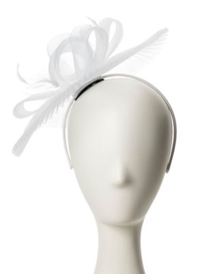 Pleated Crinoline Bow-Detail Fascinator Hat