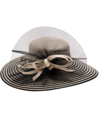 Striped Wide Brim Hat