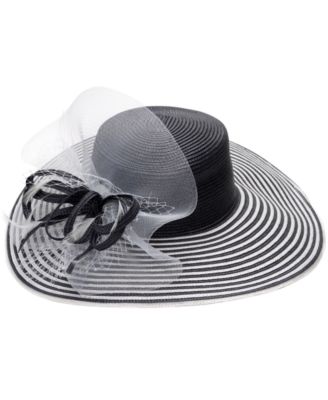 Striped Wide Brim Hat