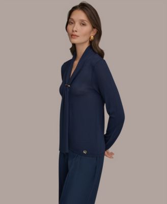 Women's Long-Sleeve V-Neck Sweater