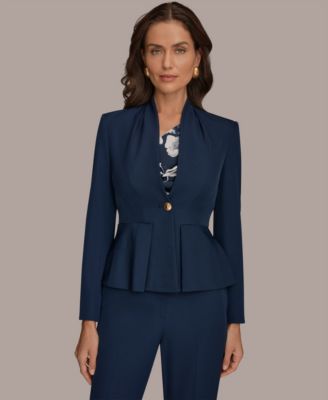 Women's One-Button Peplum Jacket image