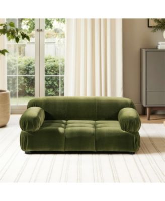 Marcel Modern Velvet Pet Bed - Upholstered Lounge for Dogs & Cats