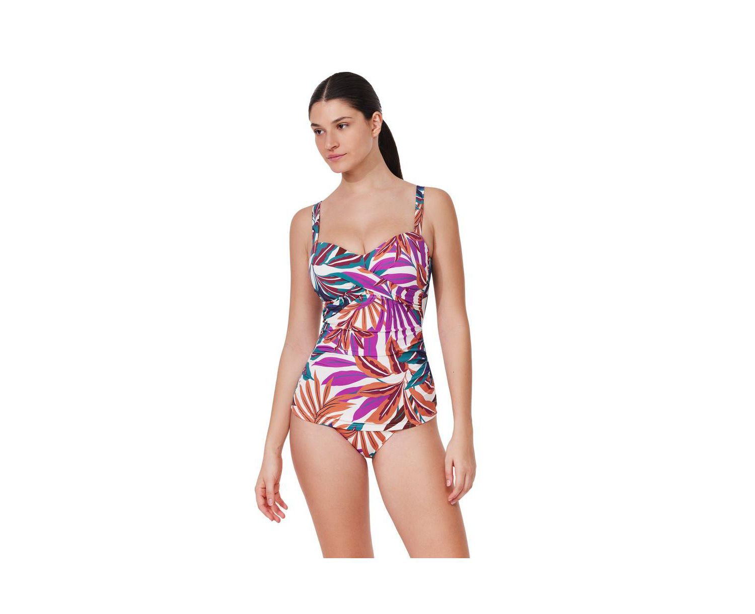 Women's Gottex Plantopia D-Cup Supportive Tankini Swim Top