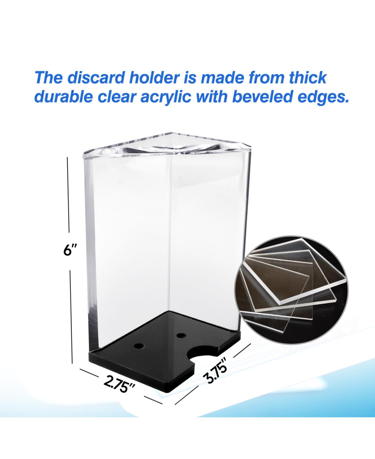 Gse Games & Sports Expert Deck Clear Acrylic Discard Trays