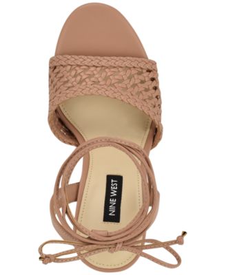 Women's Merta Woven Tie-Up High Stiletto Sandals
