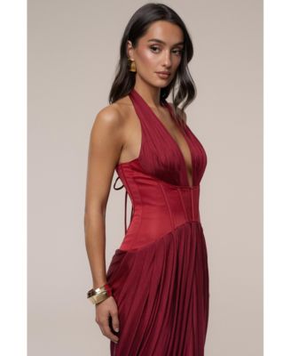 Women's Drape And Destiny Maxi Dress
