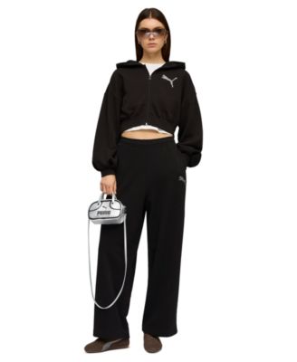 Women's Essentials Graphic Bedazzled Full-Zip Hoodie