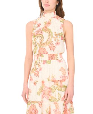 Women's Sleeveless Mock Neck Maxi Dress