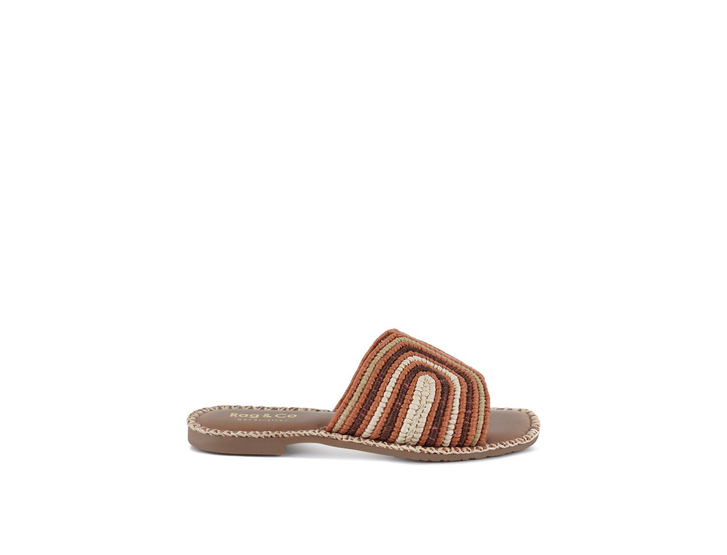 Женские балетки Rag & Co Kivah Handwoven Raffia Slip-On Flats, цвет: Коричневый — фото 6