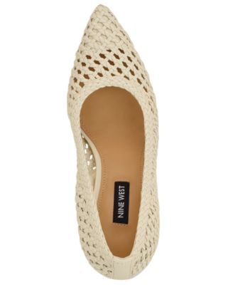 Women's Tatiana Woven Stiletto Pointy Toe Dress Pumps