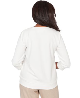 Petite Soutache Floral Embroidered Top