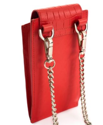 Men's Embossed Leather Phone Holder