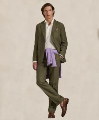 Men's Polo Soft Modern Linen Suit Jacket