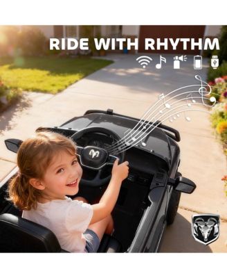 12V Licensed Dodge RAM 3500 Kids Ride on Car with Dual Motors