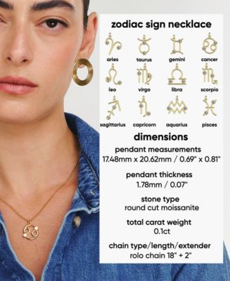 Give Me a Sign Zodiac Name Necklace - Gold Vermeil