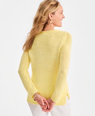 Women's Tape Yarn Roll Neck Sweater