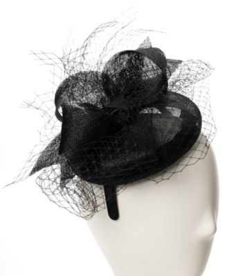 Sinamay Bow Net Fascinator Hat