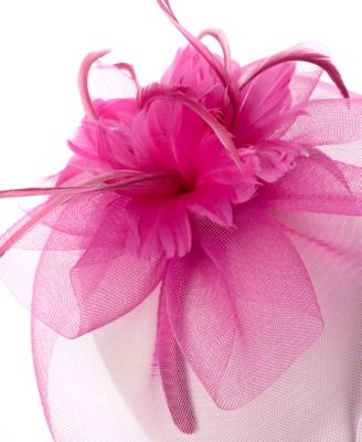 Feather Flower Net Fascinator Hat