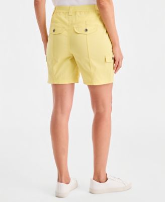 Women's Mid-Rise Comfort-Waist Cargo Shorts
