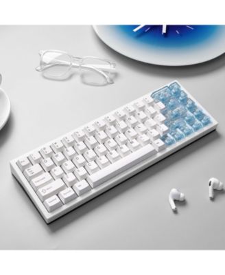 AL65 Wireless Mechanical Keyboard Full Aluminum CNC,Support QMK/VIA Software Gasket Structure,60% Hot Swappable with RGB Backlit BT/2.4G/USB-C