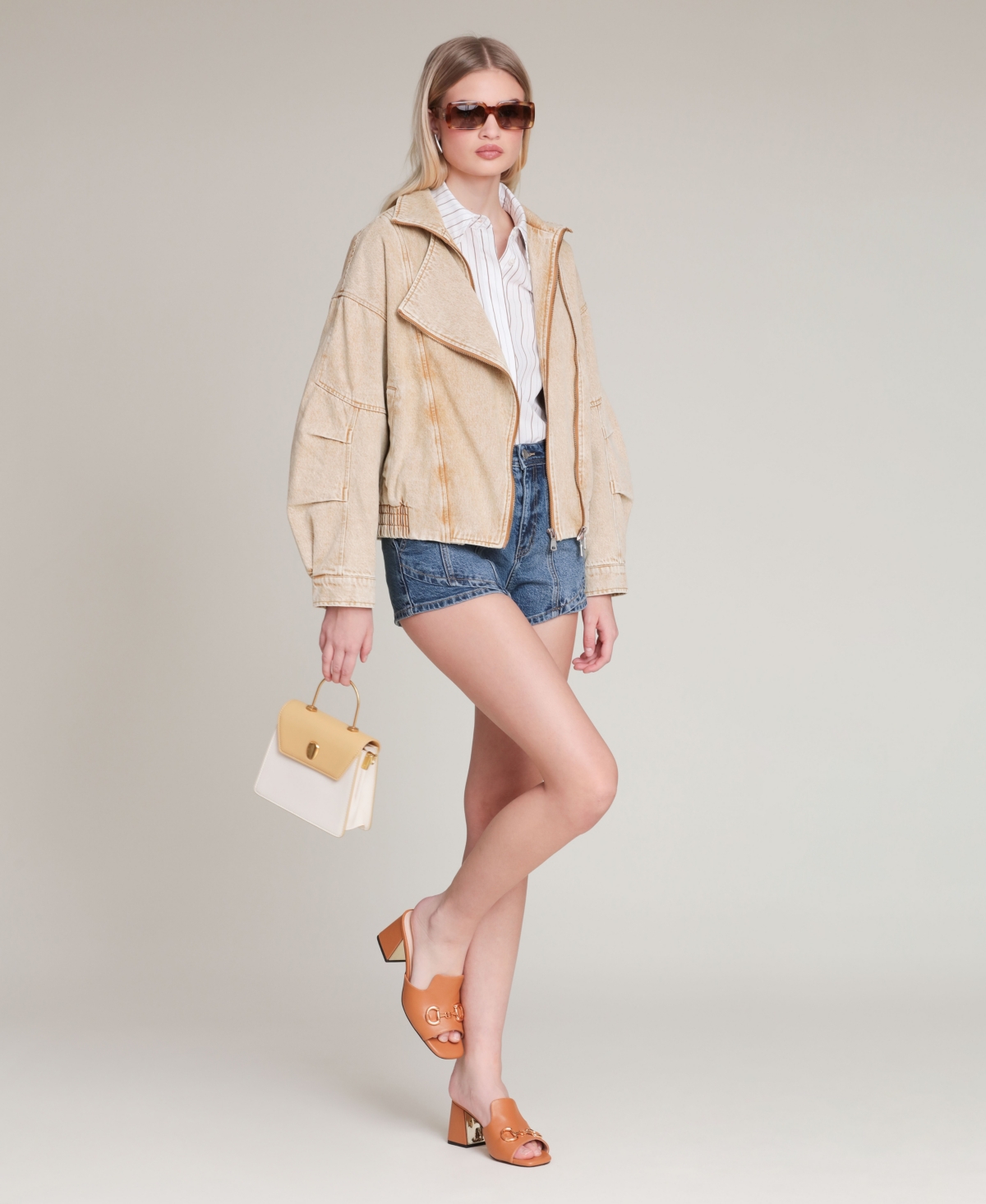 Avec Les Filles Women's Oversized Layered Jacket