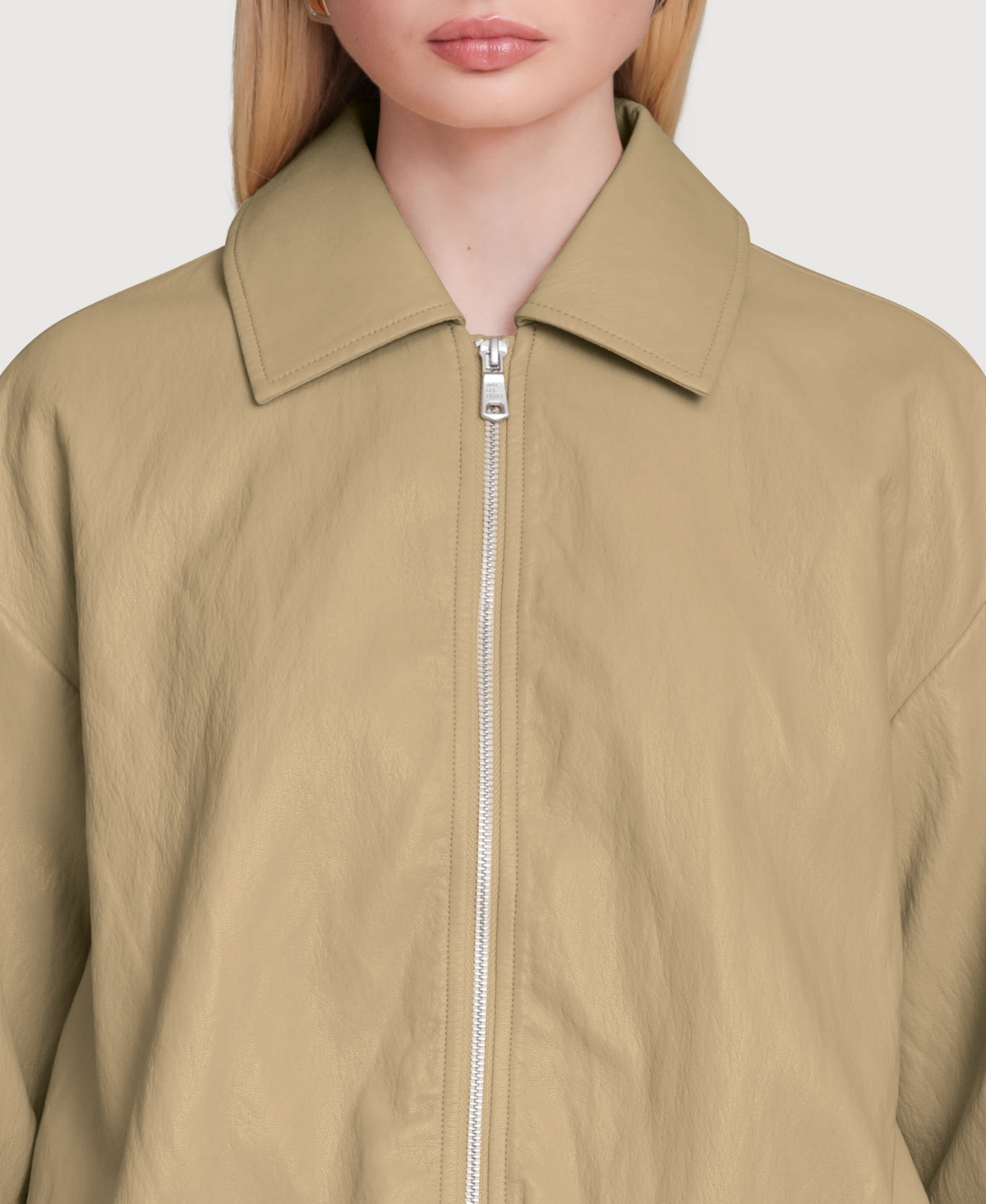 Avec Les Filles Women's Draped Zip Jacket